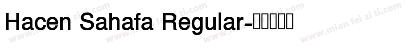 Hacen Sahafa Regular字体转换